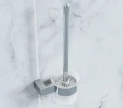 Tre Mercati Edge Wall Mounted Chrome Toilet Brush Holder