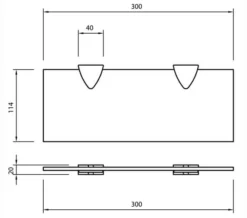Miller Classic 8mm Clear Glass Shelf -Burlington Shop M700 2022 10 11 8 11 38 98