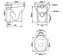 Roper Rhodes Zest White 350 X 450mm Short Projection Back To Wall WC Toilet -Burlington Shop M700 2022 10 21 9 57 33 929