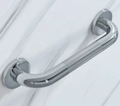 Croydex Straight Chrome Grab Bar With Anti Slip Grip