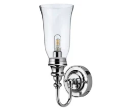 Burlington LED Bathroom Light With Chrome Base And Clear Glass Vase Shade -Burlington Shop M700 2022 10 29 11 58 32 341