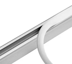 Croydex Professional Profile 400 Standard L Shaped Silver Shower Rail -Burlington Shop M700 2022 10 3 8 1 37 576