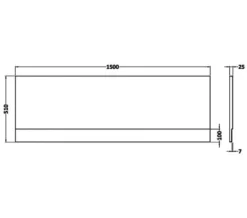 Nuie White Acrylic Bath Front Panel -Burlington Shop M700 2022 10 7 7 58 20 652