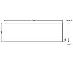 Nuie White Acrylic Bath Front Panel -Burlington Shop M700 2022 10 7 7 59 15 1