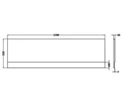 Nuie White Acrylic Bath Front Panel -Burlington Shop M700 2022 10 7 8 1 11 702