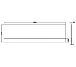 Nuie White Acrylic Bath Front Panel -Burlington Shop M700 2022 10 7 8 3 6 332