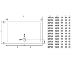 Hudson Reed Pearlstone 40mm Slimline ABS Acrylic Rectangular Shower Tray -Burlington Shop M700 2022 11 11 15 19 16 281