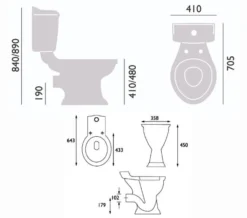 Heritage Dorchester Close Coupled Comfort Height WC And Cistern -Burlington Shop M700 2022 11 28 9 54 41 850