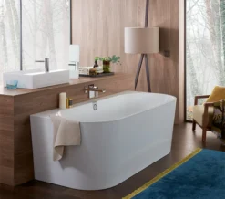 Villeroy & Boch Villeroy And Boch Oberon 2.0 Back To Wall 1800 X 800mm Double Ended Bath -Burlington Shop M700 2022 12 28 9 4 12 518