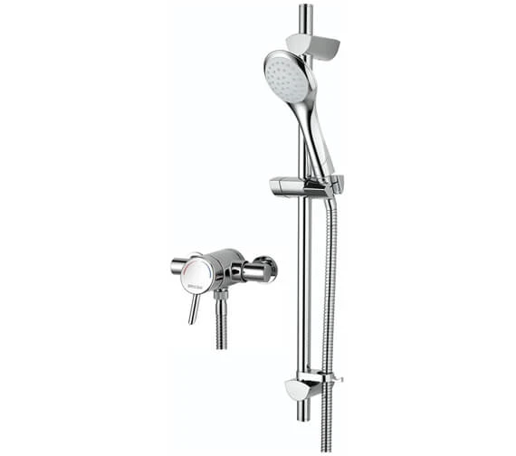 Bristan Acute Thermostatic Surface Mounted Shower Valve With Adjustable Riser Rail 2 Bristan Acute Thermostatic Surface Mounted Shower Valve With Adjustable Riser Rail - Image 2