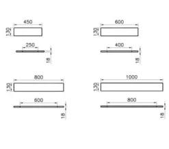 VitrA S50 High Gloss White Wooden Shelf -Burlington Shop M700 2022 2 22 6 39 5 194