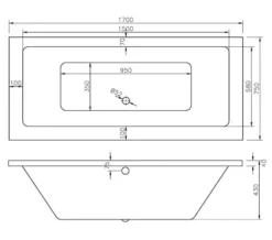 Joseph Miles Tuscany 1700mm Double Ended Whirlpool Bath 11 Joseph Miles Tuscany 1700mm Double Ended Whirlpool Bath -Burlington Shop M700 2022 2 24 12 58 58 40