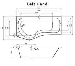 Joseph Miles 1700mm Curved-P Whirlpool Bath With Front Panel And Screen 6 Joseph Miles 1700mm Curved-P Whirlpool Bath With Front Panel And Screen -Burlington Shop M700 2022 2 25 12 36 54 551