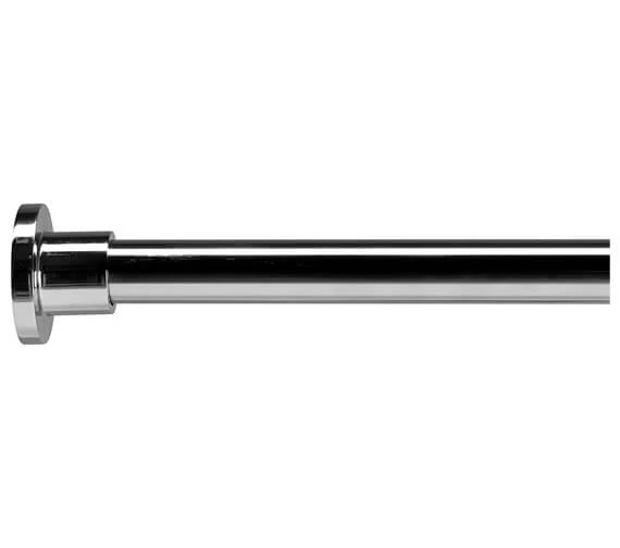 Croydex Premier Large L Shaped Chrome Shower Curtain Rod 1 Croydex Premier Large L Shaped Chrome Shower Curtain Rod