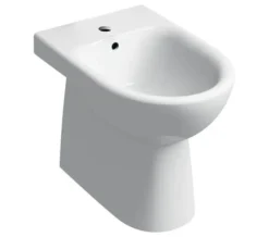 Geberit Selnova Floor-Standing Back-To-Wall White Bidet 530mm 1 Tap Hole