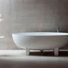 Clearwater Lacrima Natural Stone Freestanding Oval Bath 1690 X 800mm