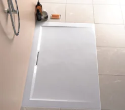 Mira Flight Level Rectangular Shower Tray With Waste