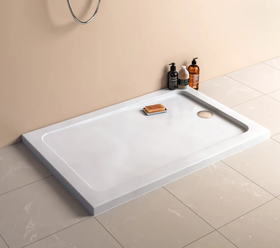 Mira Flight Low White Rectangle Shower Tray 1 Mira Flight Low White Rectangle Shower Tray