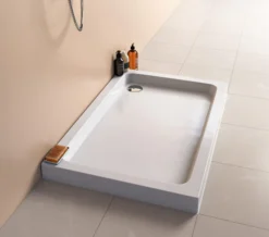 Mira Flight Rectangular Shower Tray White With Waste