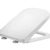 Tavistock Area Heavy-Duty White Toilet Seat With Soft Close Hinges