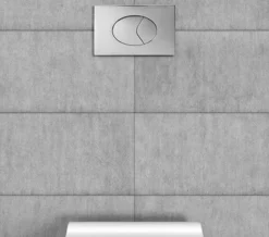 Twyford Dual Flush Chrome Air Button With Plastic Large Plate 150 X 230mm - CF9022CP