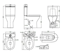 Roca Colina Comfort Height BTW White Close Coupled WC With Cistern And Seat -Burlington Shop M700 2022 7 30 8 11 10 323