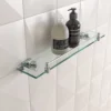 Miller Atlanta Glass Shelf With Guard Rail 500mm - 8802C