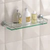 Roper Rhodes Avening Toughened Clear Glass Gallery Shelf