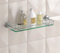 Roper Rhodes Avening Toughened Clear Glass Gallery Shelf