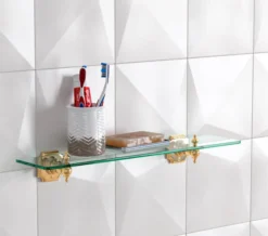 Silverdale Victorian Luxury 495mm Glass Shelf