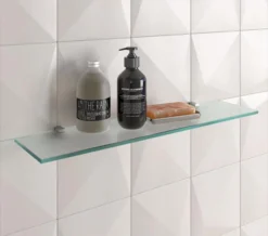 Smedbo Air 600mm Chrome Glass Shelf