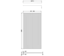 Hudson Reed Fluted Fixed Wall Wetroom Screen -Burlington Shop M700 2022 7 7 13 17 29 704