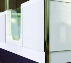 Trojan Style Easy Access Shower Bath With Bath Screen And Twin Waste -Burlington Shop M700 2022 7 8 13 34 13 568