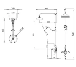 Tavistock Varsity Chrome Thermostatic Exposed Shower Valve System -Burlington Shop M700 2022 8 18 10 12 36 872