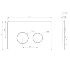 Saneux Flushe 2.0 Round Flush Plate -Burlington Shop M700 2022 8 20 8 3 11 374
