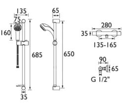 Bristan Zing Basic Cool Touch Chrome Bar Mixer Valve With Kit -Burlington Shop M700 2022 8 24 15 20 35 899
