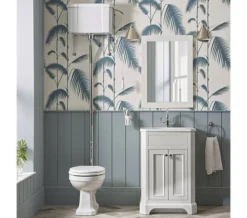 Tavistock Vitoria White 438mm WC Pan With High Level Cistern