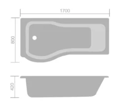 Aqua Edition Compact P Shaped Whirlpool Shower Bath With Front Panel 5 Aqua Edition Compact P Shaped Whirlpool Shower Bath With Front Panel -Burlington Shop M700 2022 9 17 6 45 27 519