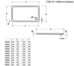 Duravit D-Code Acrylic Rectangular Shower Tray -Burlington Shop M700 2022 9 20 16 14 24 392