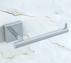 Croydex Chester Flexi-Fix Chrome Toilet Paper Holder