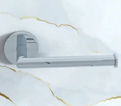 Croydex Epsom Flexi-Fix Chrome Toilet Roll Holder