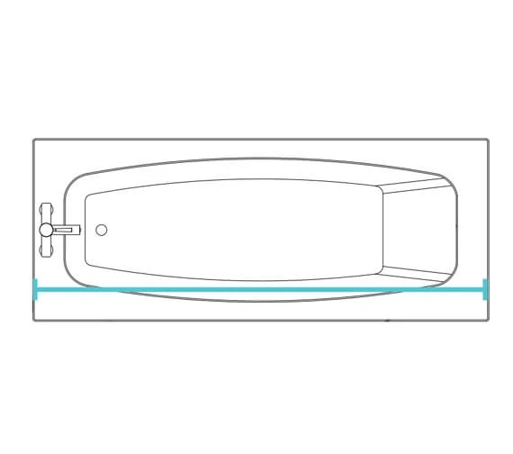 Croydex Premier 2000mm Straight Chrome Shower Curtain Rail Rod 4 Croydex Premier 2000mm Straight Chrome Shower Curtain Rail Rod - Image 4