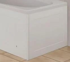 Croydex Unfold N Fit Bath End Panel Gloss White