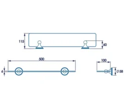 Croydex Westminster 500mm Glass Shelf -Burlington Shop M700 2022 9 5 12 40 18 584