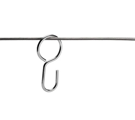 Croydex Wireline Non-Hinged Chrome Shower Curtain Rail 3 Croydex Wireline Non-Hinged Chrome Shower Curtain Rail - Image 3