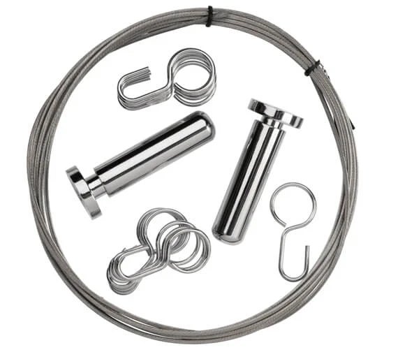 Croydex Wireline Non-Hinged Chrome Shower Curtain Rail 6 Croydex Wireline Non-Hinged Chrome Shower Curtain Rail - Image 6