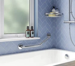 Croydex 600mm Stainless Steel Angled Grab Bar -Burlington Shop M700 2022 9 8 7 52 54 387