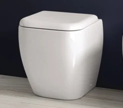 RAK Metropolitan Back-To-Wall White WC Pan With Soft-Close Seat 525mm Projection