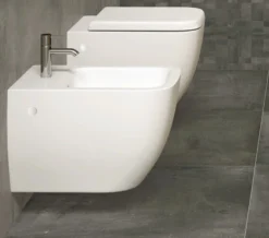 RAK Metropolitan 1 Tap Hole Wall Hung Bidet 525mm Projection