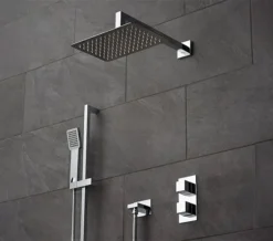 Vado Tablet Notion Vertical Chrome Shower Valve With Head And Slide Rail Kit